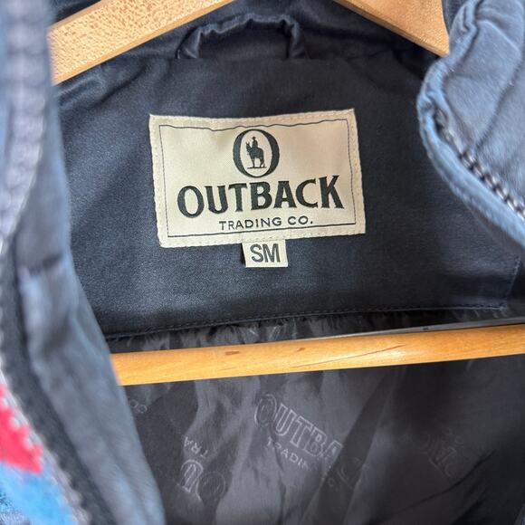 NWT Outback Trading Co Puffer Vest Women's Small Navy Blue Aspen Aztec 29820 - Picture 6 of 8